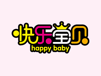 余佑光的快乐宝贝logo设计