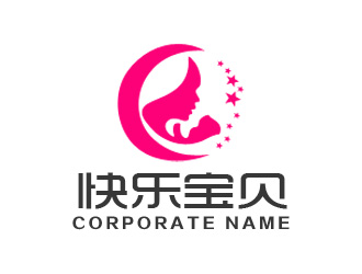 张青革的快乐宝贝logo设计
