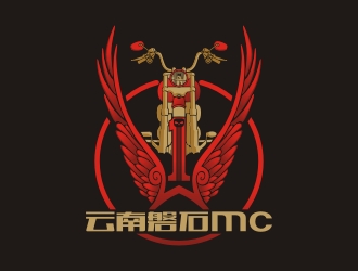 曾翼的磐石mc【磐石MOTOcat】俱乐部logo设计