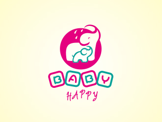 高莹的快乐宝贝logo设计