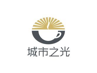 姚乌云的城市之光BOOK主题咖啡厅logo设计