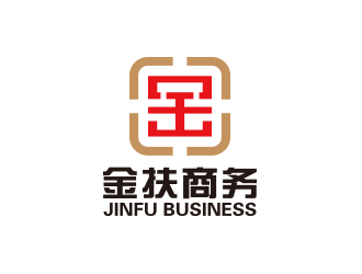 黄安悦的金扶商务管理有限公司logo设计