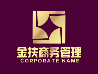 张青革的金扶商务管理有限公司logo设计