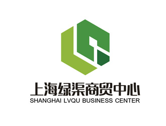 上海绿渠商贸中心logo设计