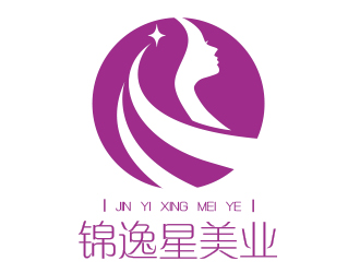 劉红梅的锦逸星美业logo设计