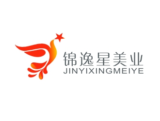 胡红志的锦逸星美业logo设计