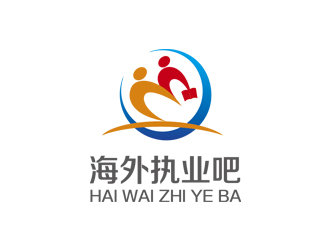 姚乌云的海外执业吧蓝色图形logologo设计