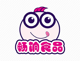 陈员员的畅饷食品【卡通】logo设计