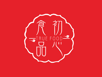 刘彩云的初心食品True Food  （英文设计为主）logo设计