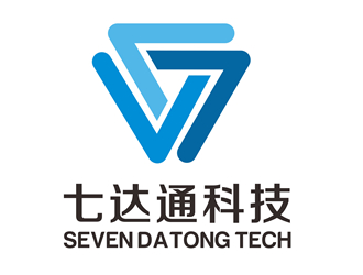 唐国强的深圳市七达通科技有限公司logo设计