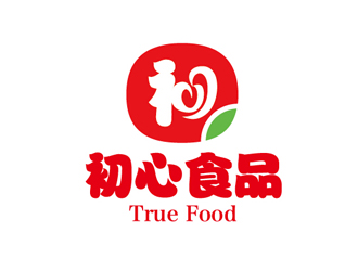 邹小考的初心食品True Food  （英文设计为主）logo设计