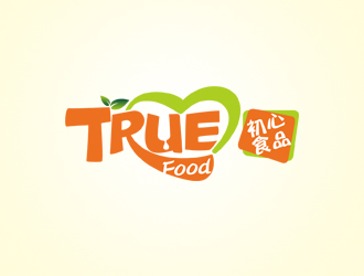 周国强的初心食品True Food  （英文设计为主）logo设计