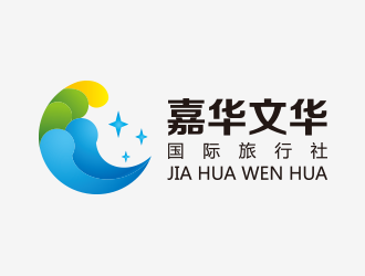 黄安悦的青岛嘉华文华国际旅行社有限公司logo设计