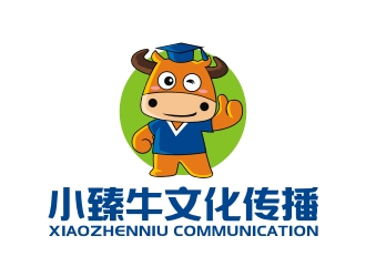 曾翼的小臻牛儿童教育培训吉祥物设计logo设计