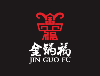 何嘉健的金锅福logo设计