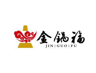 刘祥庆的金锅福logo设计