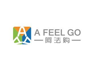 黄安悦的a feel go 阿法购logo设计
