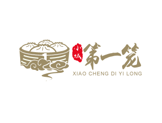 农晓银的小城第一笼快餐logo设计