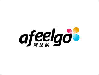 黄爽的a feel go 阿法购logo设计