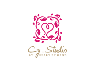 Ze的CY.Studio 永生花店logo设计