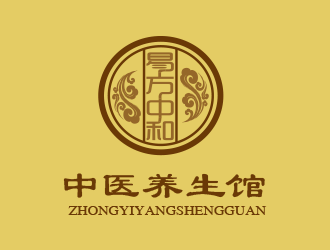 刘欢的易方中和中医养生馆logo设计