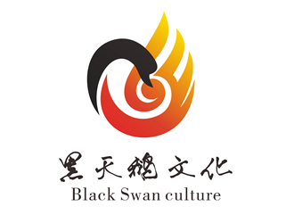 唐国强的黑天鹅文化传播有限公司logo设计