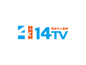周金进的14TV 海外华人影院logo设计