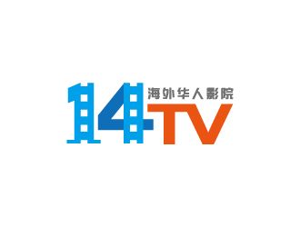 周金进的14TV 海外华人影院logo设计