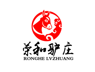 秦晓东的荣和驴庄 动物卡通设计logo设计