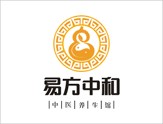 梁俊的易方中和中医养生馆logo设计