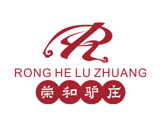 刘彩云的荣和驴庄 动物卡通设计logo设计