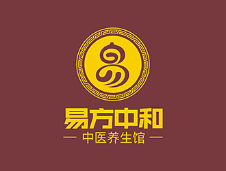 倪振亚的易方中和中医养生馆logo设计