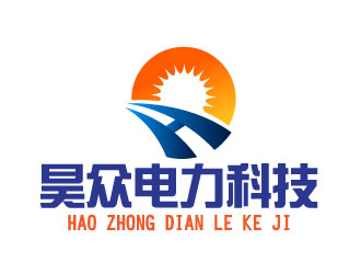 晓熹的昊众电力科技logo设计