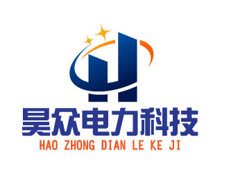 晓熹的昊众电力科技logo设计