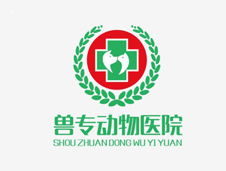邹小考的兽专动物医院logo设计