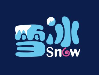 李想的Snow雪冰logo设计