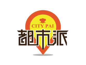 黄安悦的都市派外卖餐厅logo设计