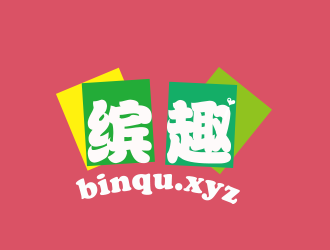 刘欢的缤趣 binqu.xyz 美图社交网站 中文字体logo设计