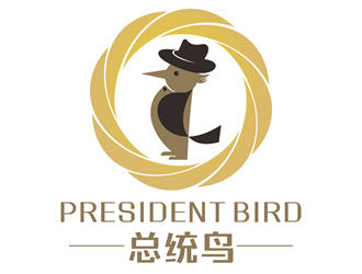 唐国强的总统鸟皮具logologo设计