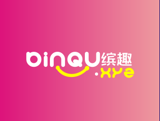 安齐明的缤趣 binqu.xyz 美图社交网站 中文字体logo设计