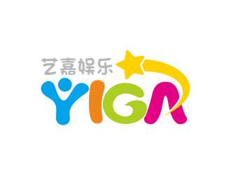 何嘉健的YIGA 艺嘉娱乐logo设计