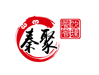 胡广强的北京秦聚餐饮管理有限公司logo设计
