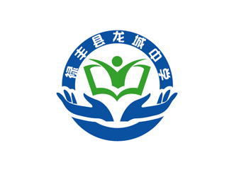 秦晓东的禄丰县龙城中学logo设计