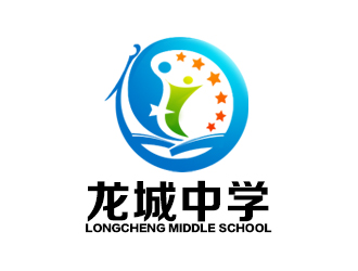 余亮亮的禄丰县龙城中学logo设计