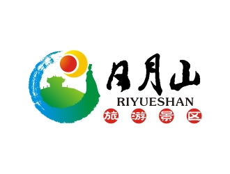 曾翼的日月山logo设计