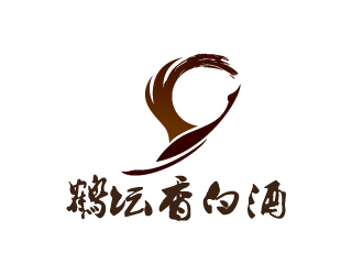 晓熹的鹤坛香白酒logo设计