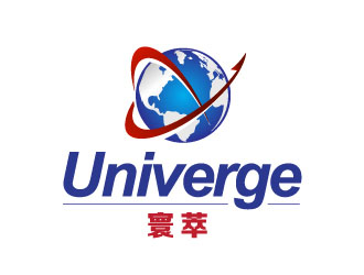 晓熹的寰萃Univerge+logo（公司中英文名+图形组合）logo设计
