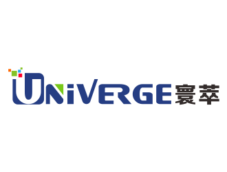 林万里的寰萃Univerge+logo（公司中英文名+图形组合）logo设计