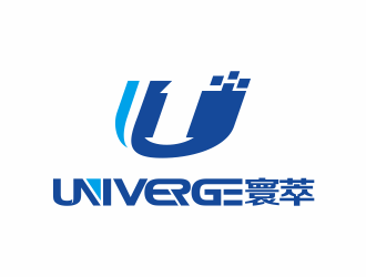 何嘉健的寰萃Univerge+logo（公司中英文名+图形组合）logo设计