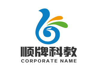 张青革的广州顺牌科教用品有限公司logo设计